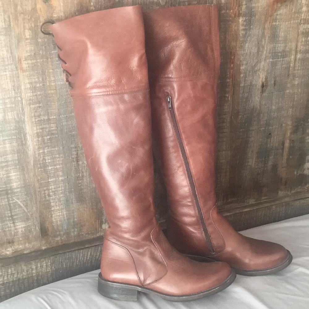 Steve Madden Over the Knee Leather Boots
